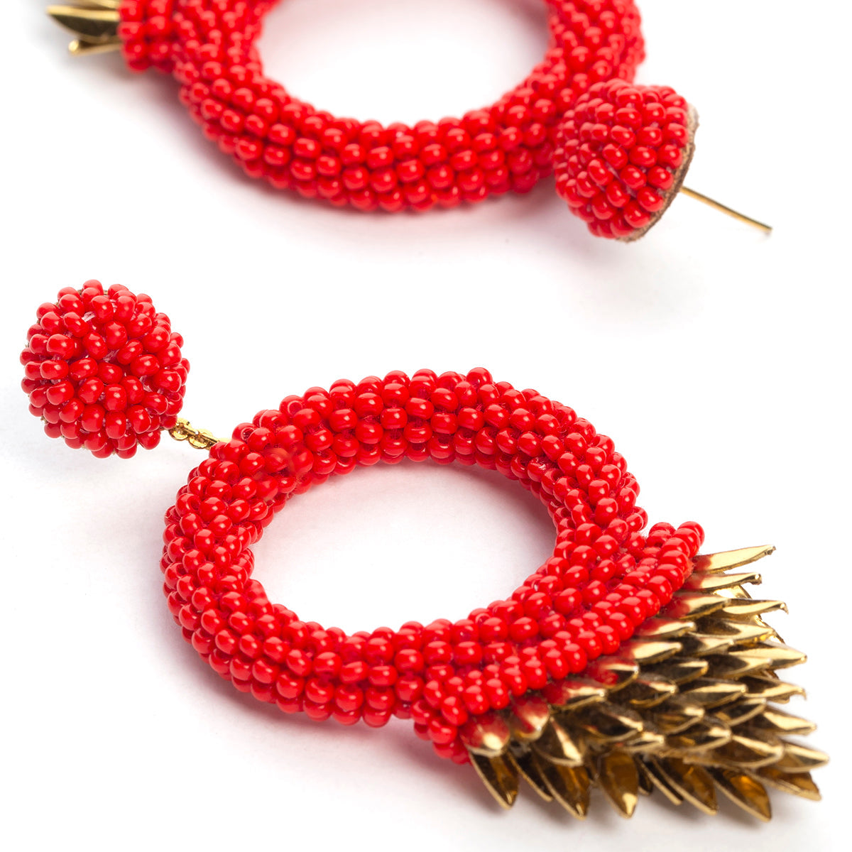 Our Franka Earrings are handmade to suit your every look.  Vibrant post earrings