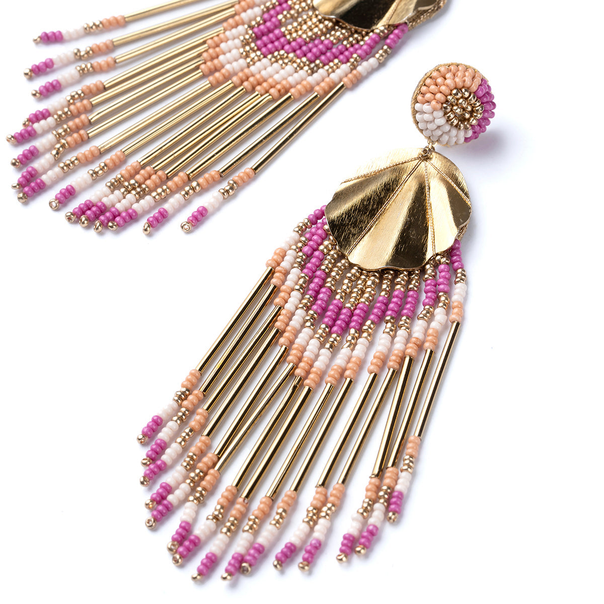 Deepa by Deepa Gurnani Handmade Fuchsia Kienna Earrings