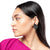 Deepa By Deepa Gurnani Ryder Earrings in Gunmetal color