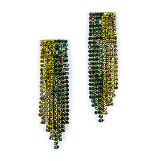 Deepa By Deepa Gurnani Araya Earrings Emerald Color