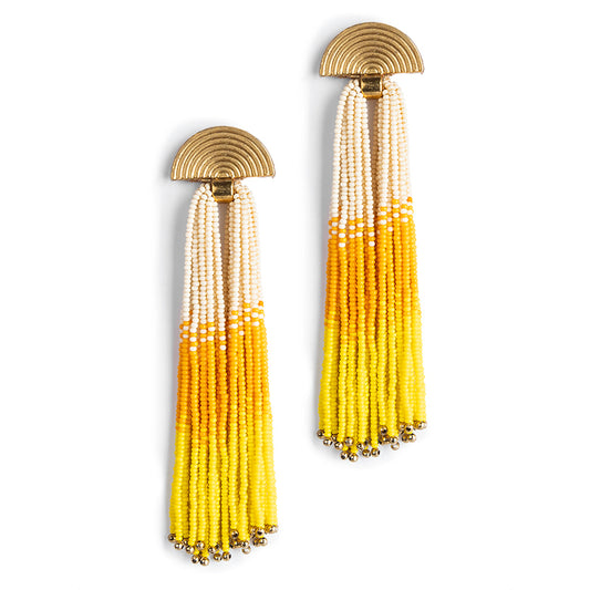 Handmade Deepa by Deepa Gurnani Lalika Earrings in Yellow color