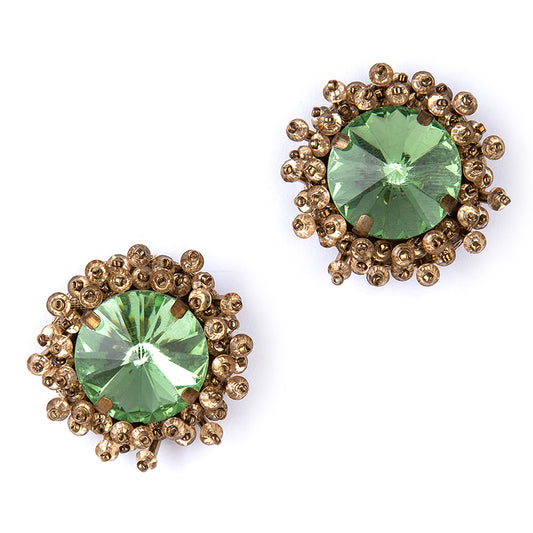 Deepa By Deepa Gurnani Debbie Earrings Green Color