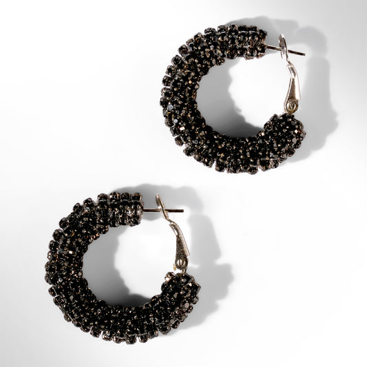Deepa Gurnani Sousou Earrings in black color