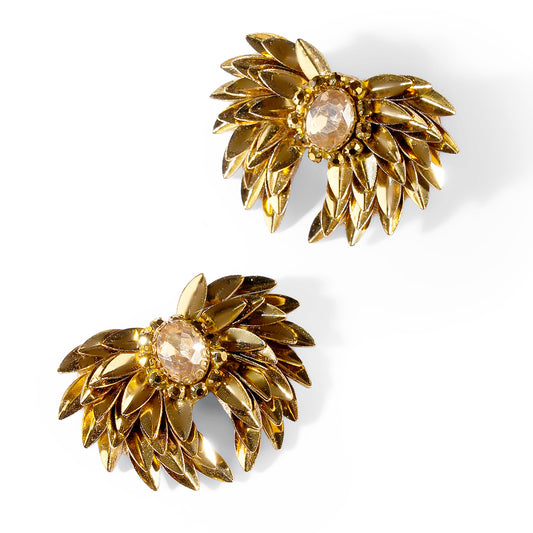 Deepa Gurnani Pret Ottie Earrings in Gold color