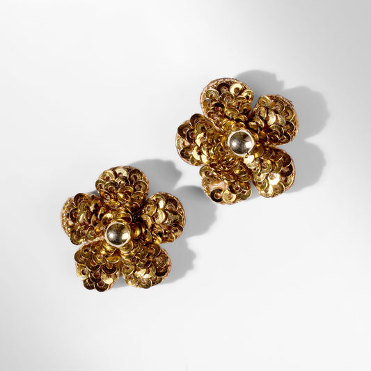 Deepa Gurnani Pret Kioko Earrings in gold color