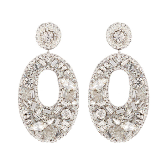 Handmade Luxury Lainey Earrings in silver color