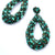 Deepa Gurnani Handmade Emerald Karen Earrings