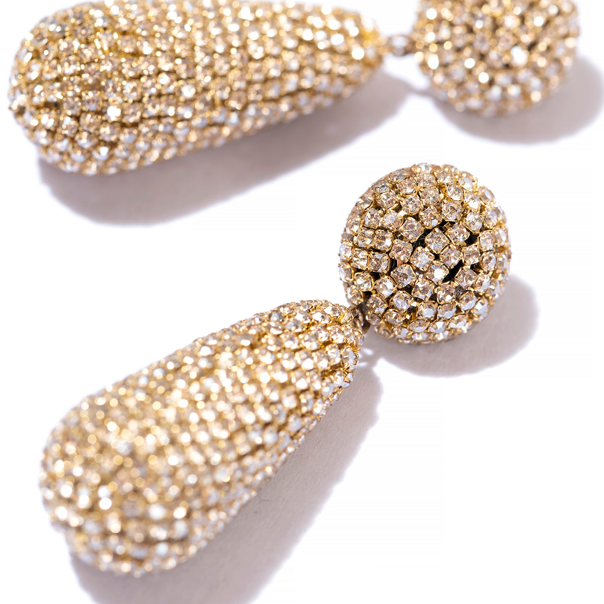 Deepa Gurnani Handmade Emely Earrings gold color