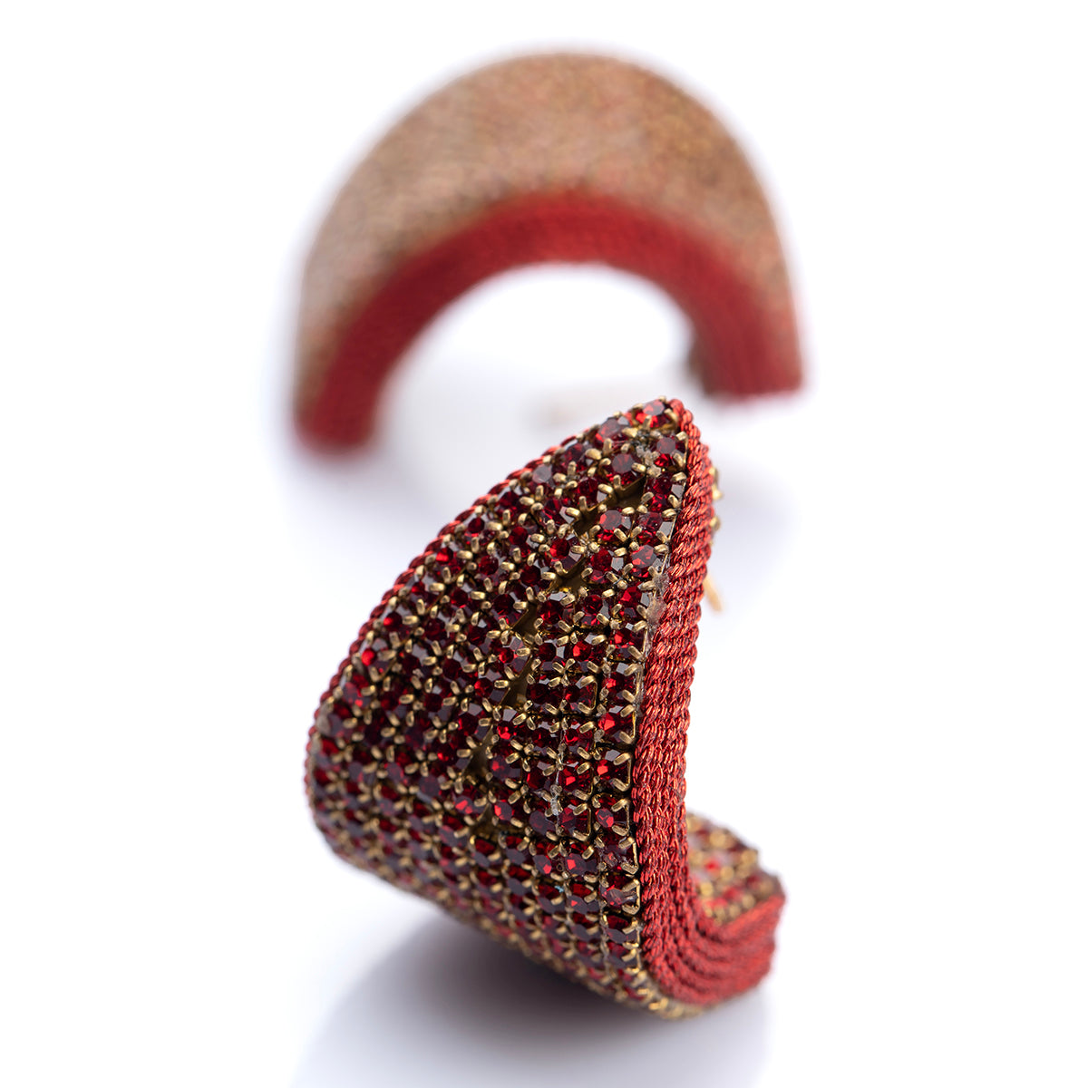 Deepa Gurnani Handmade Ruby Carlotta Earrings
