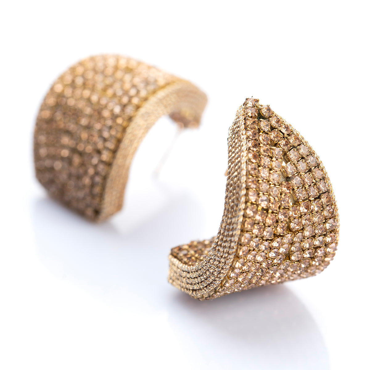 Deepa Gurnani Handmade Rose Gold Carlotta Earrings