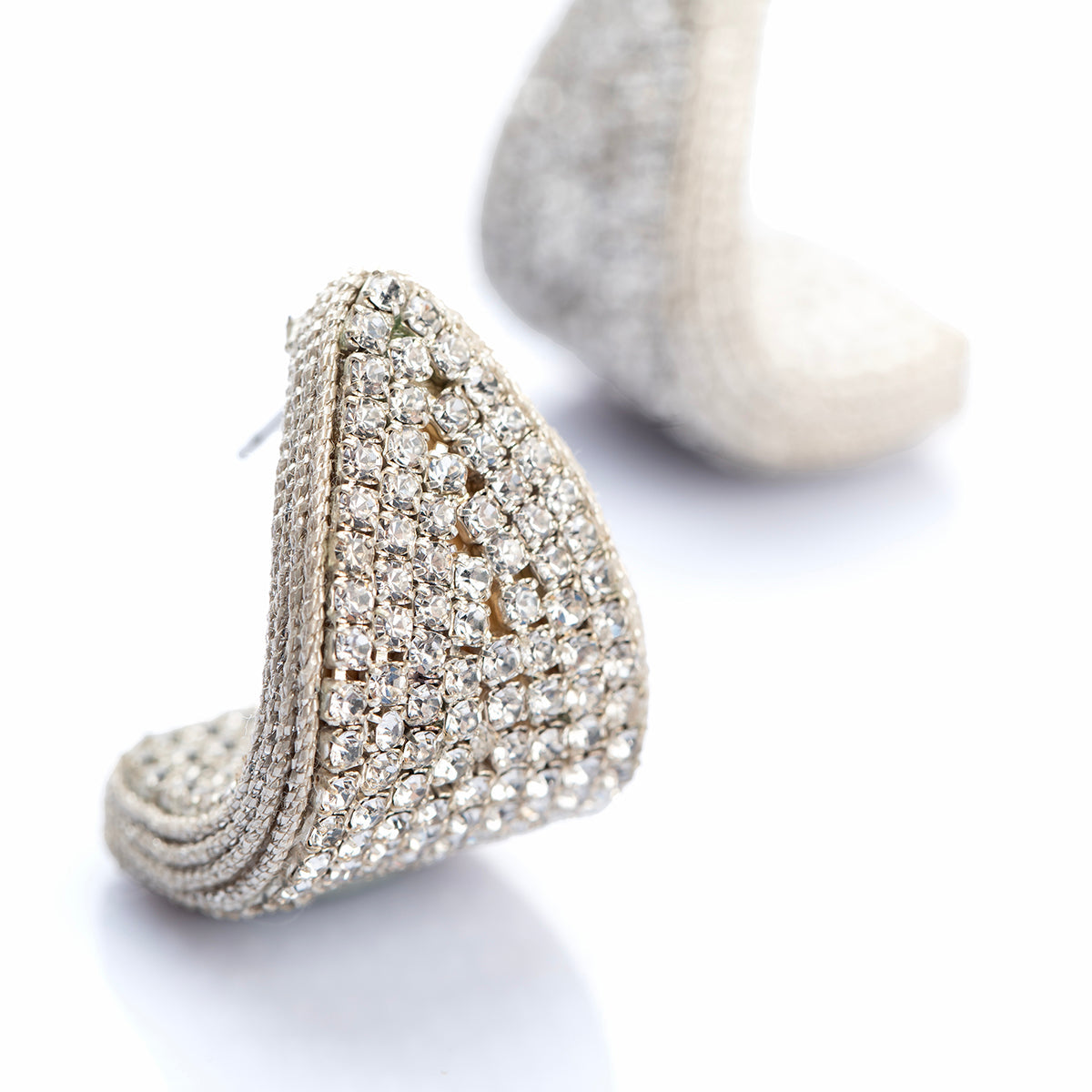 Deepa Gurnani Handmade Silver Carlotta Earrings