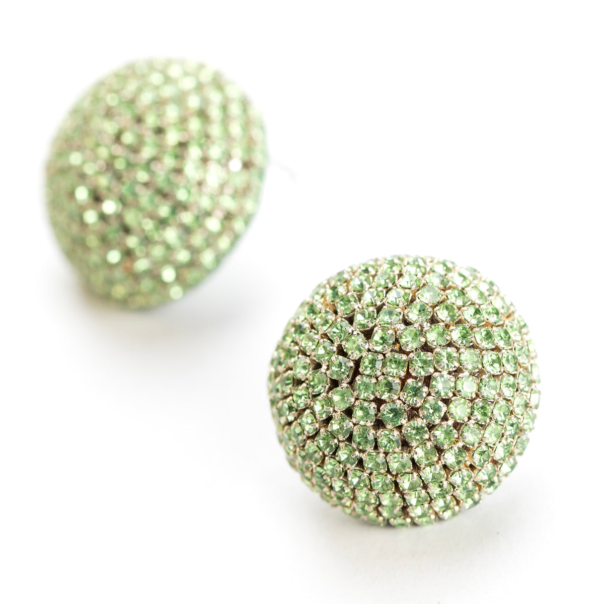 Handmade Deepa Gurnani Nicole Earrings in Mint color