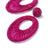 Deepa Gurnani Handmade Cypress Earrings in Fuchsia color