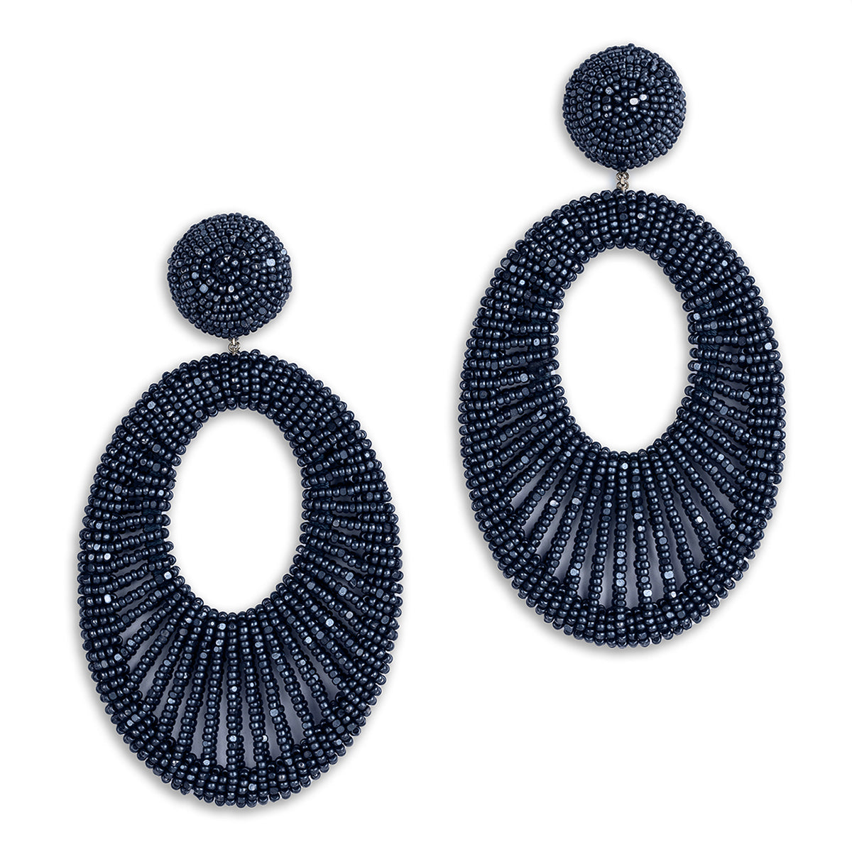 Handmade Beaded Cypress Earrings | Statement Styling - Deepa Gurnani