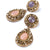 Deepa Gurnani Kendal Earrings in Levender color