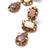 Deepa Gurnani Sibylla Earrings in Dustypink color