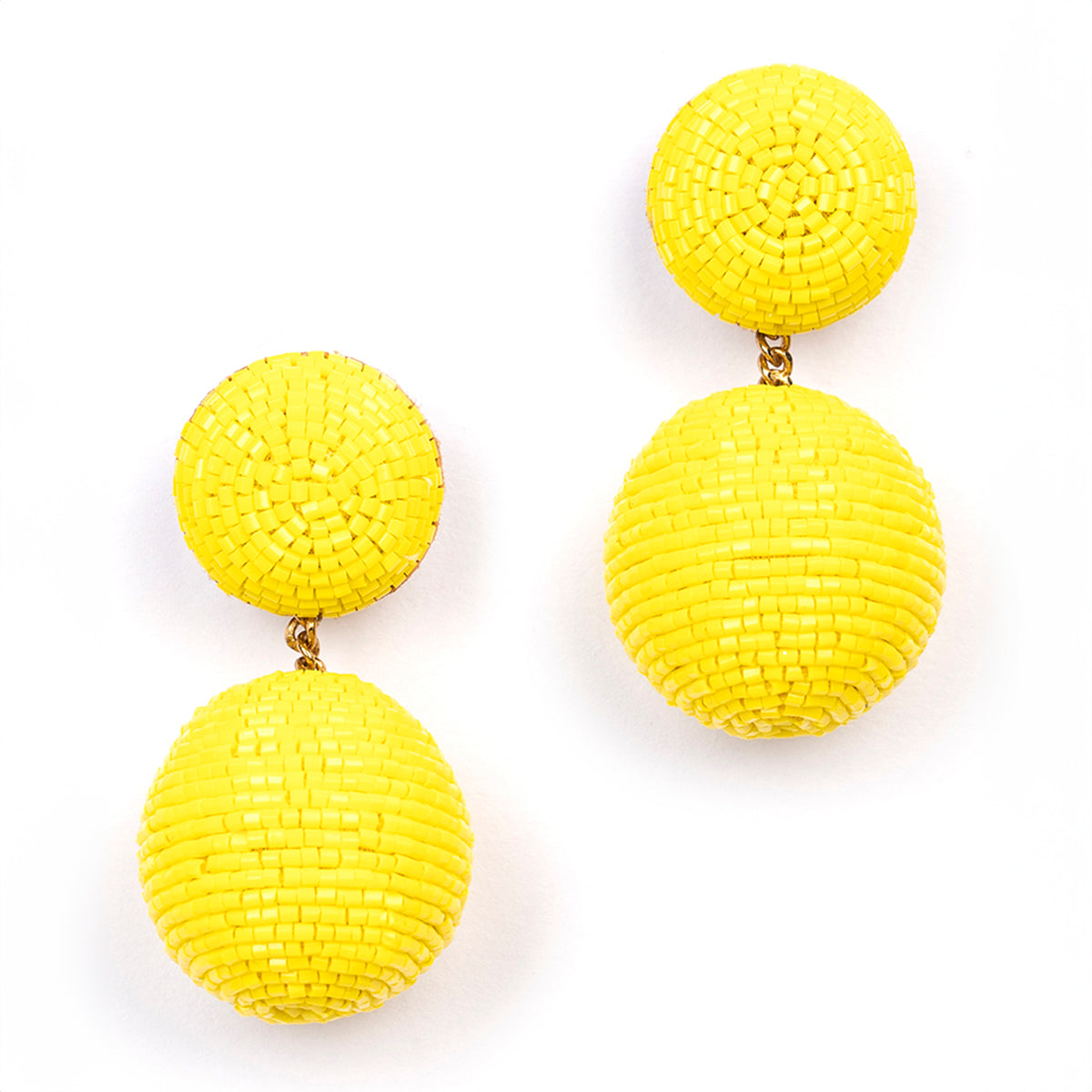 Traditional Style Oxidized Earrings With Yellow Color Beads for Casual–  PAAIE