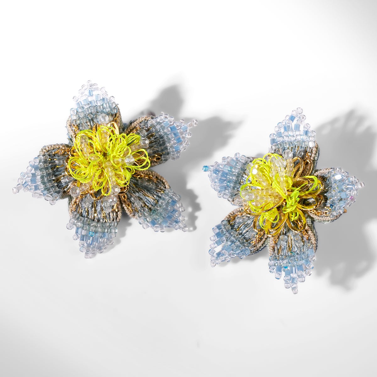 Deepa Gurnani Adva Earrings in blue color