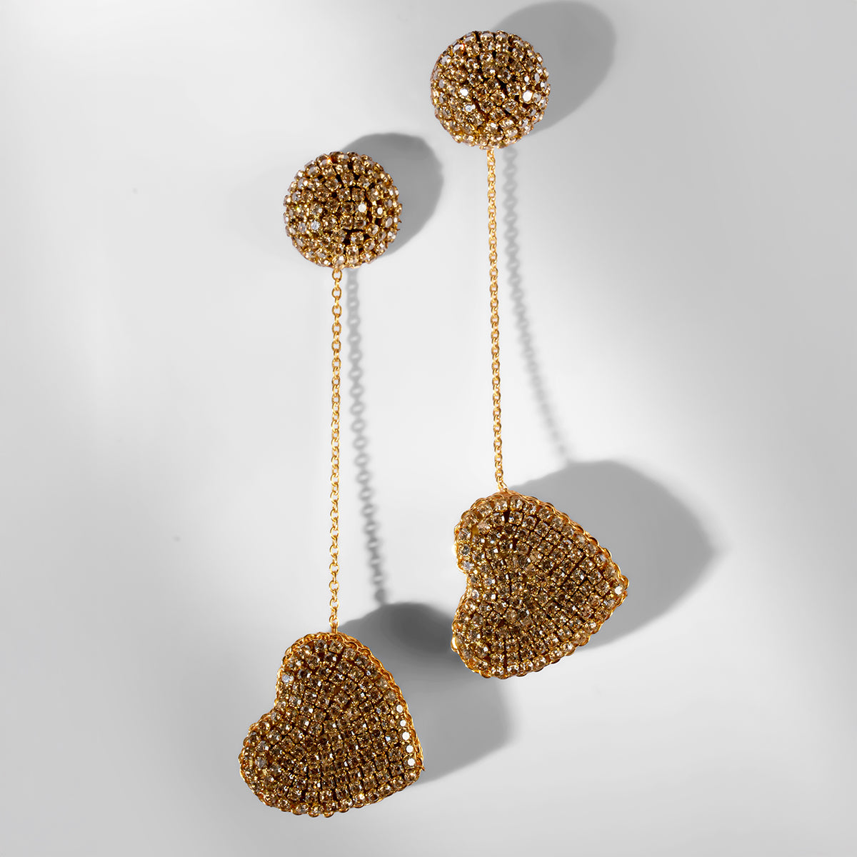 Deepa Gurnani Eros Earrings in gold color