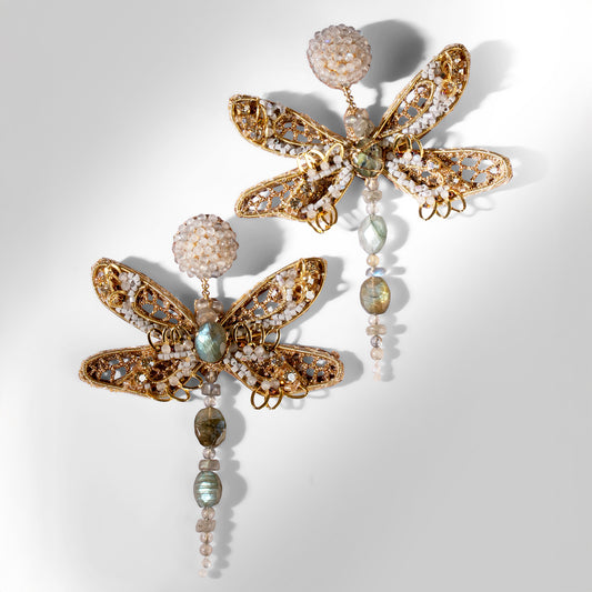 Deepa Gurnani Dragonflies Earrings 