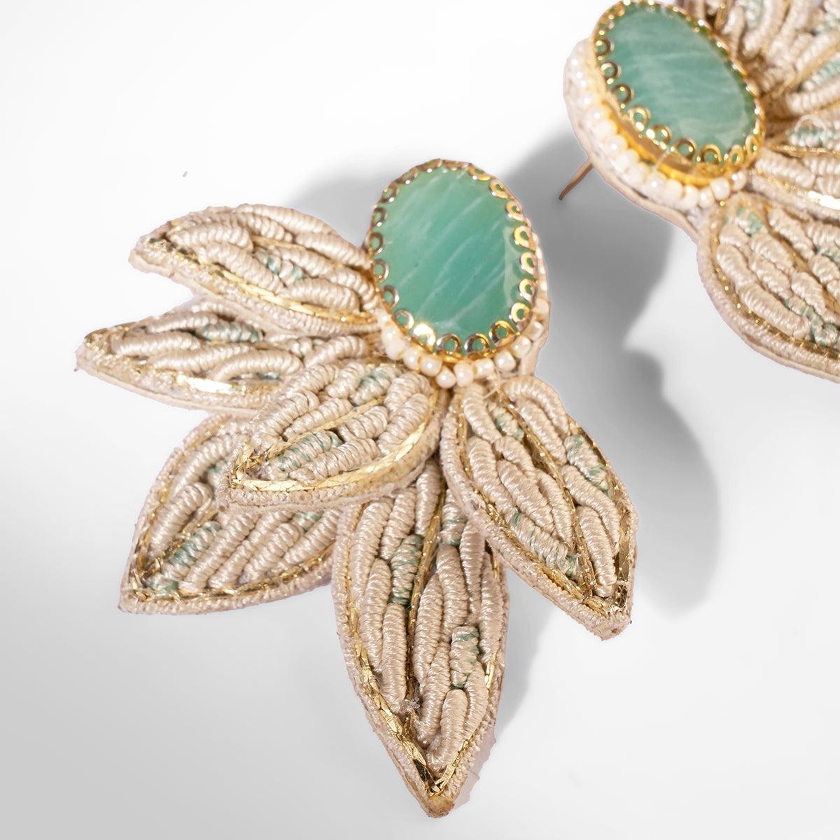 Close up of Deepa Gurnani Lien Earrings 