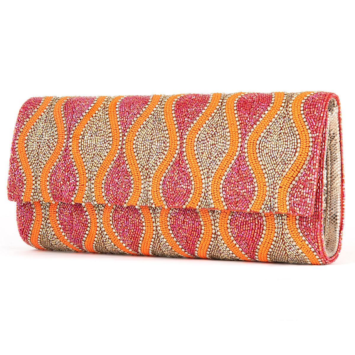 Deepa Gurnani Red Violetta Clutch
