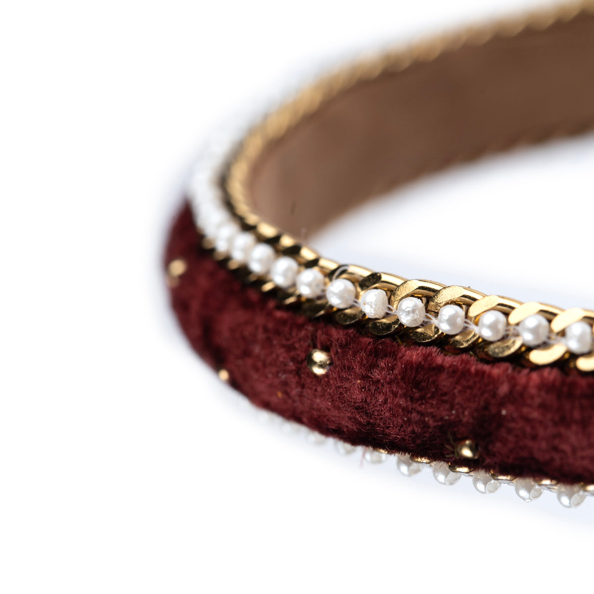 Deepa by Deepa Gurnani Handmade Imogen Headband in Marron color