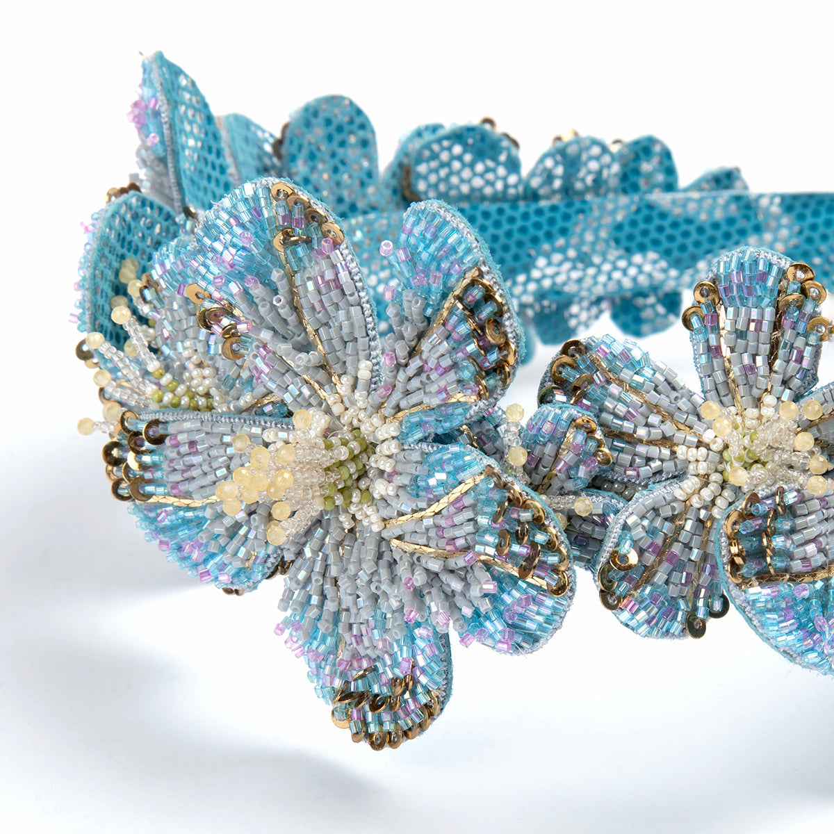 Deepa Gurnani Handmade Turquoise Regina Headband