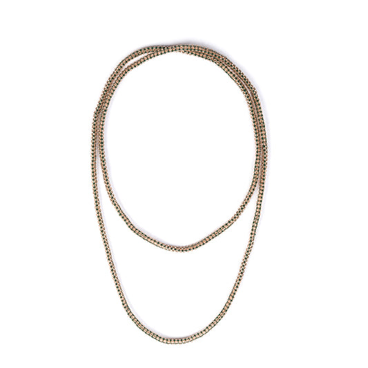 Deepa by Deepa Gurnani Handmade Bethany necklace in Emerald color