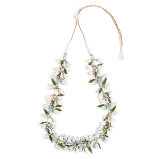 Deepa Gurnani Handmade Baby Blue Irena Necklace