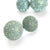 Glass chainstone beaded crystal ball Blue Krystal Earrings