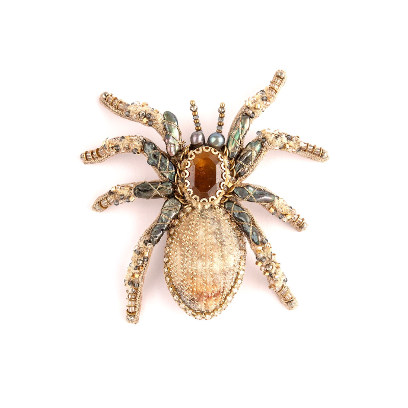 Deepa Gurnani Spider Brooch 