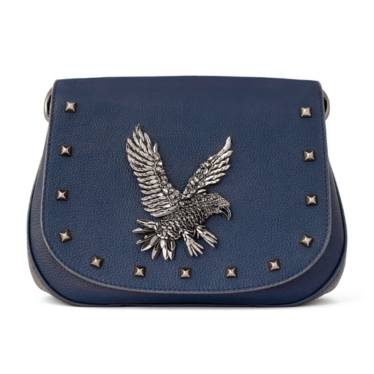 Deepa Gurnani Eagle Handbag in Navy 