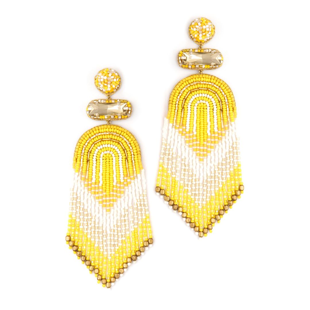 Lightweight Handmade Ishani Beaded Earrings – Deepa Gurnani