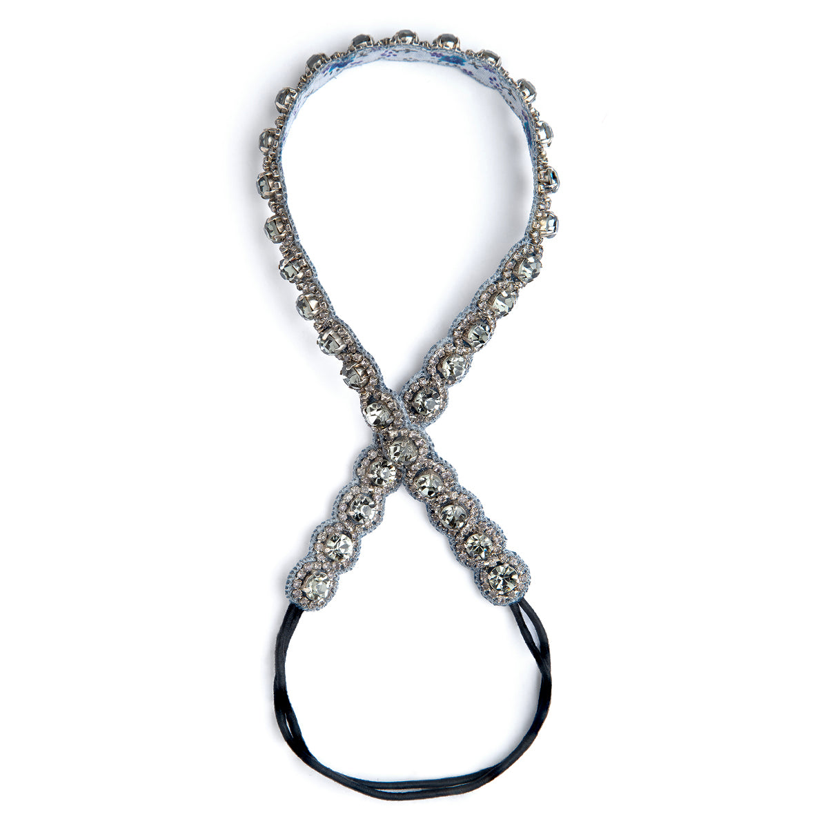 Deepa by Deepa Gurnani Handmade Adele Headband in Silver color