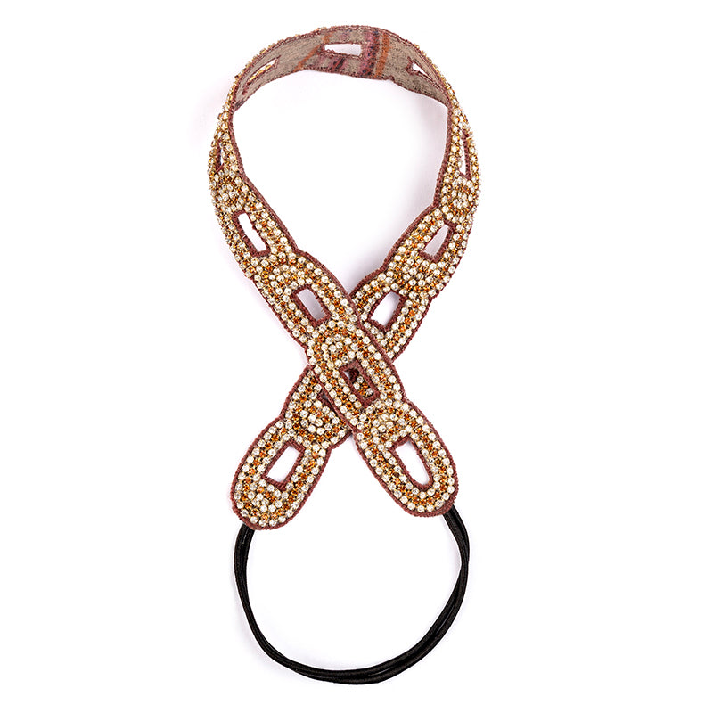 Deepa by Deepa Gurnani Handmade Nelia Headband Copper Color