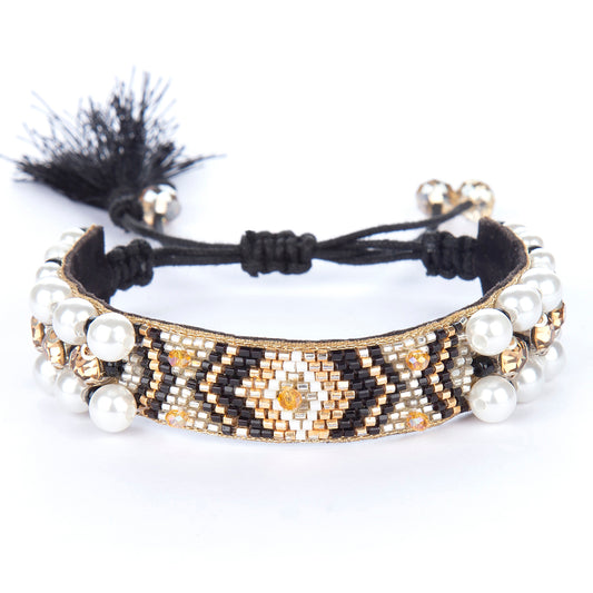 Deepa by Deepa Gurnani Handmade Indigo Bracelet Black