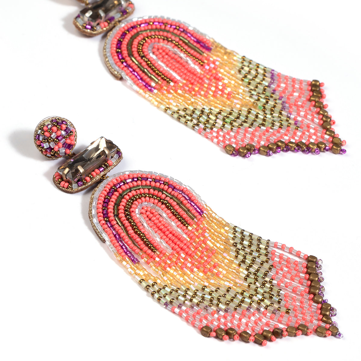 Ishani chandelier earrings in fuchsia