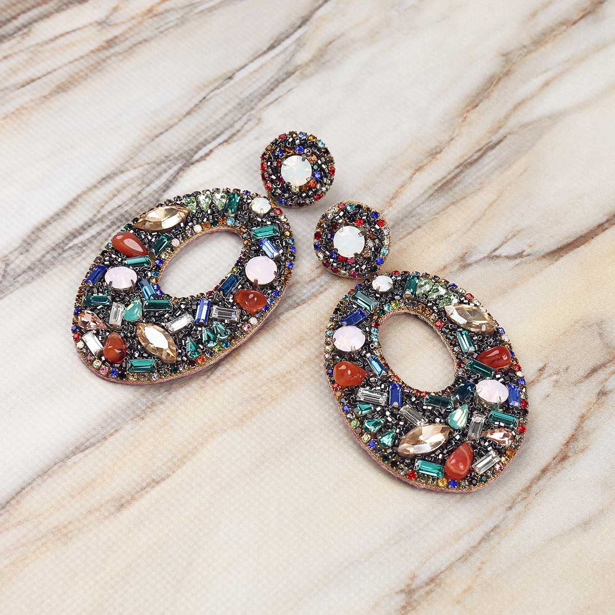 Deepa Gurnani Handmade Multicolor Lainey Earrings 