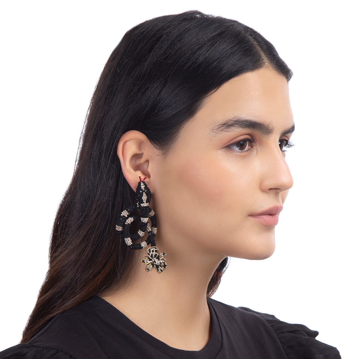 Deepa Gurnani Handmade Harlie Snake Earrings