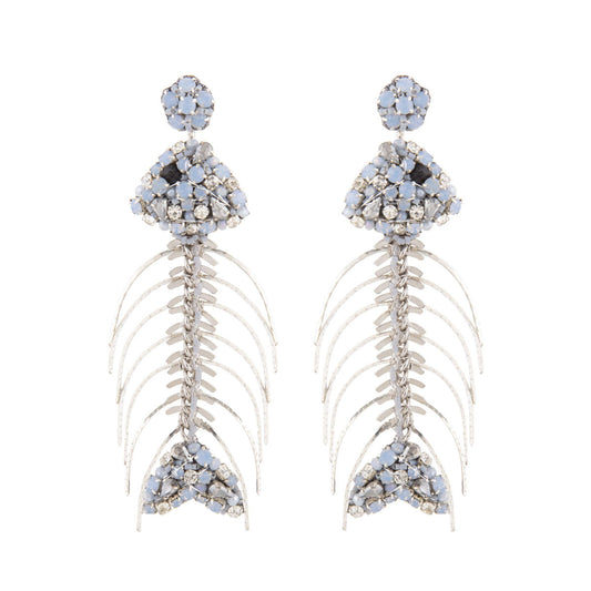 Deepa Gurnani Handmade Fishbone Earrings