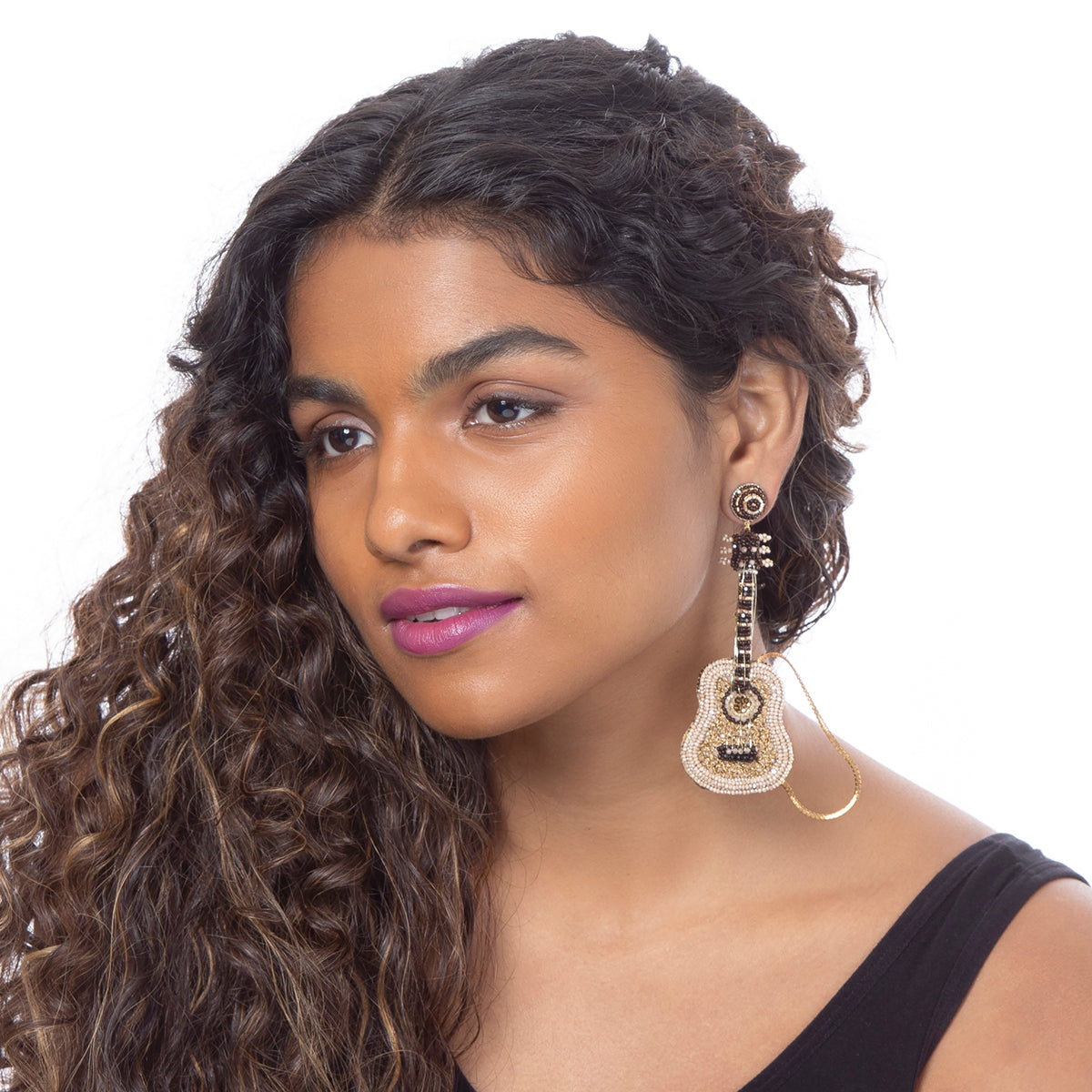Deepa Gurnani Handmade Guitar Earrings
