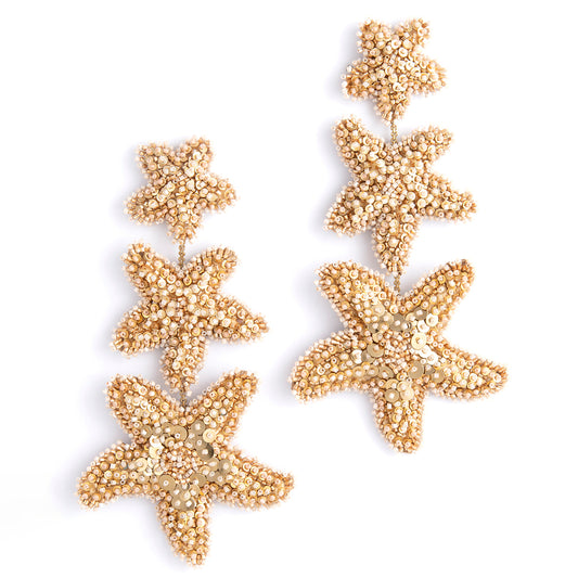 Deepa Gurnani Marina Earrings in Dusty Pink color