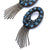 Handmade Deepa Gurnani Giannina Earrings in Sapphire color