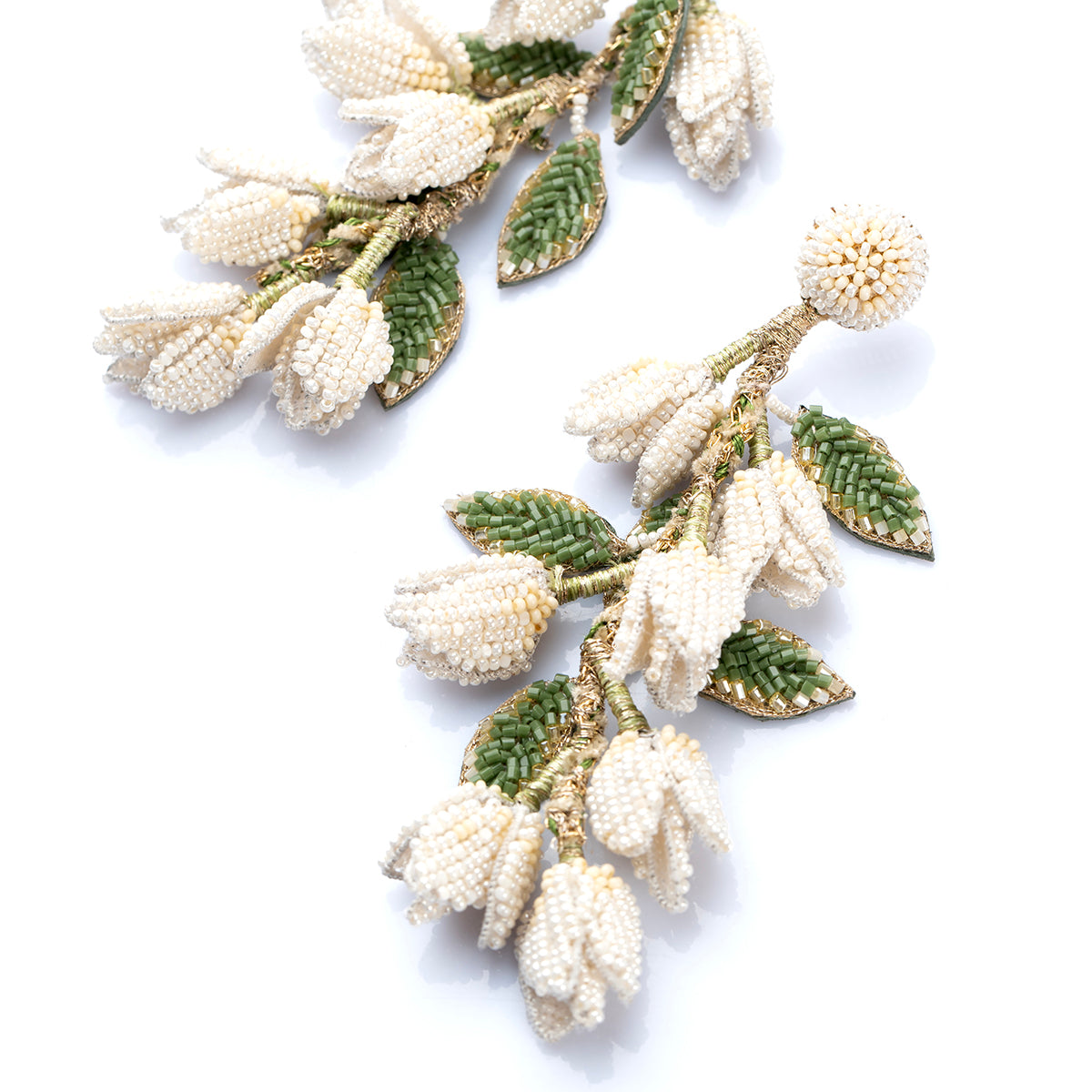 Deepa Gurnani Handmade Ivory Madelief Earrings