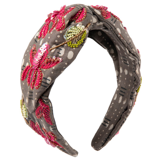 Deepa by Deepa Gurnani Handmade Fuchsia Arya Headband