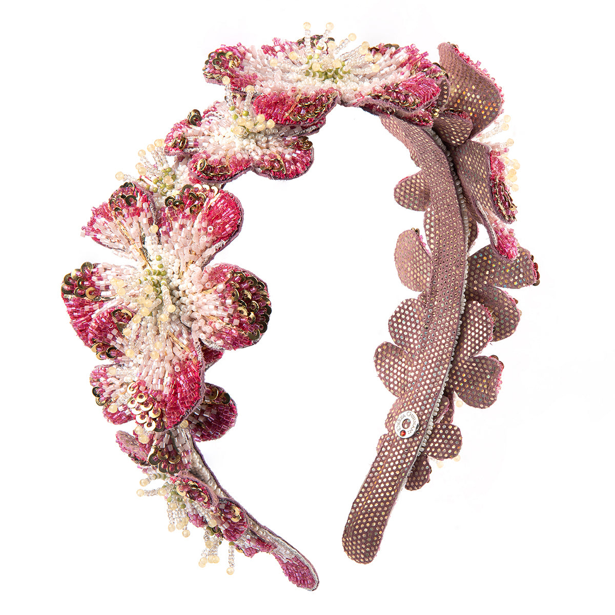 Deepa Gurnani Handmade Fuchsia Regina Headband