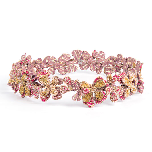 Deepa Gurnani Handmade Pink Rapunzel Headband