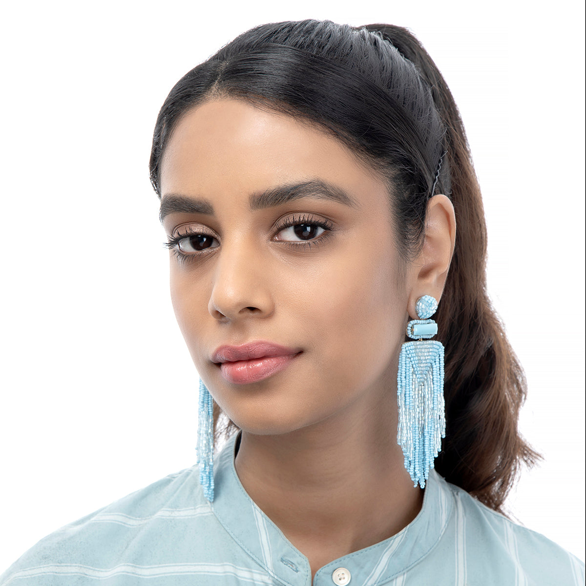 Handmade Deepa by Deepa Gurnani Jody Earrings on model